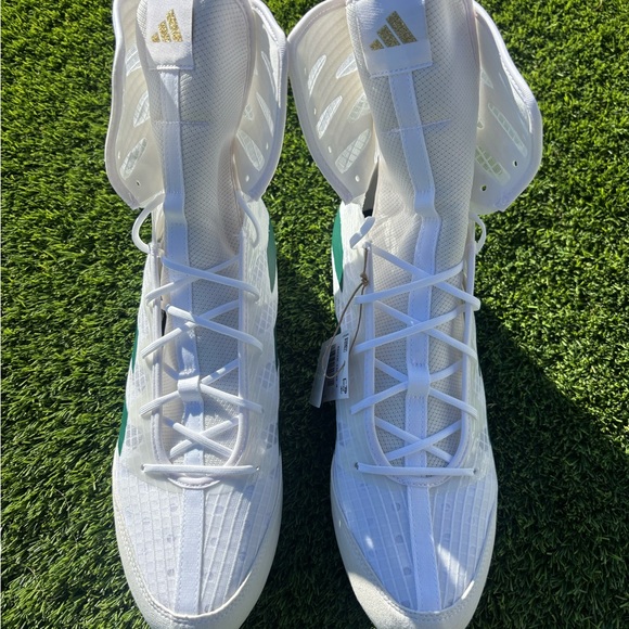 Adidas Box Hog 4 “White Collegiate Green” Boxing Shoes Size 10.5